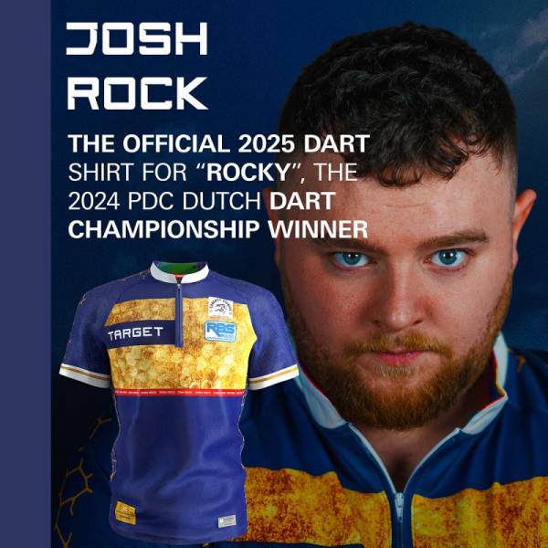 Dart T-Shirt Coolplay kragenlos Josh Rock 2025