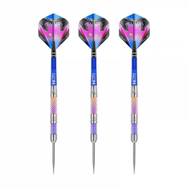 Steel Dartset (3 Stk) Peter Wright Snakebite Rainbow Mamba