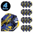 4 Flight Sets Luke Humphries Signature Graffiti blau Standard