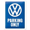 Blechschild - VW parking - 15 x 20 cm